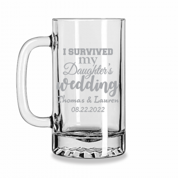I Survived | Personalized 16oz Beer Mug